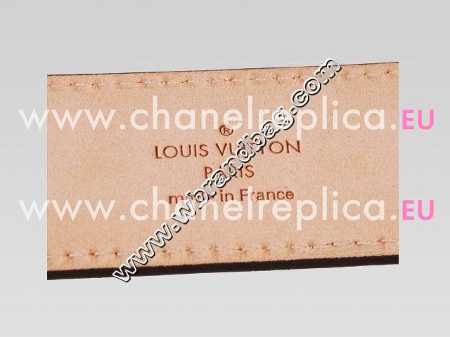 Louis Vuitton Damier Ebene Canvas Rivited Belt M6835S