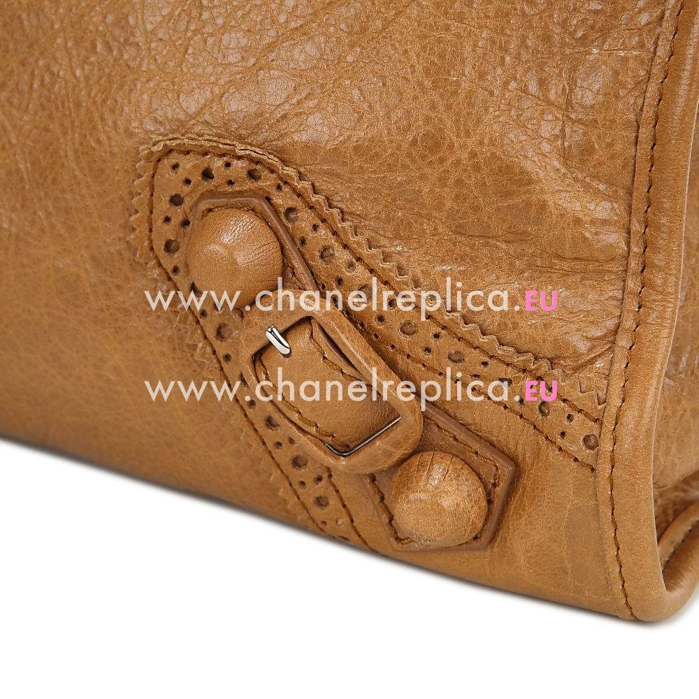 Balenciage City Lambskin Silvery hardware Classic Bag Gold Coppery B5578354
