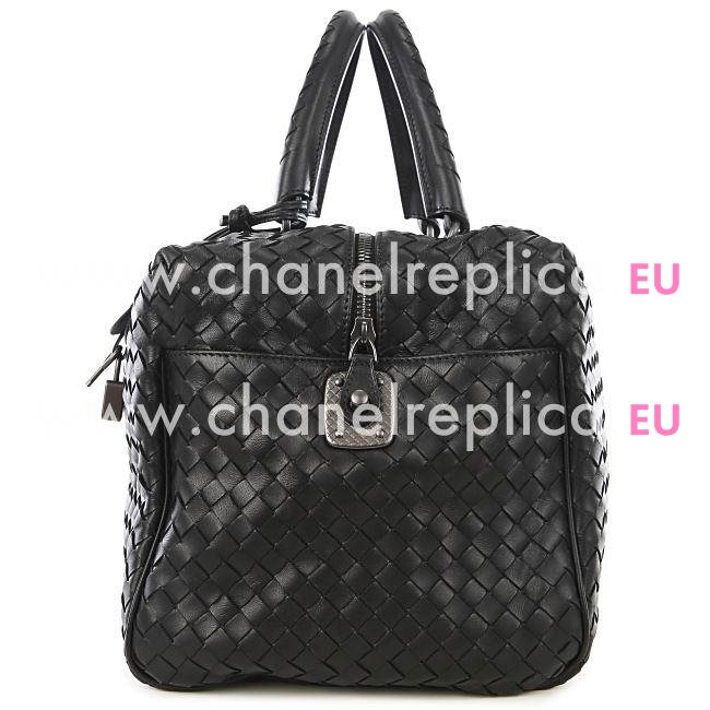 Bottega Veneta Classic Nappa Leather Woven Bag Black B5356607