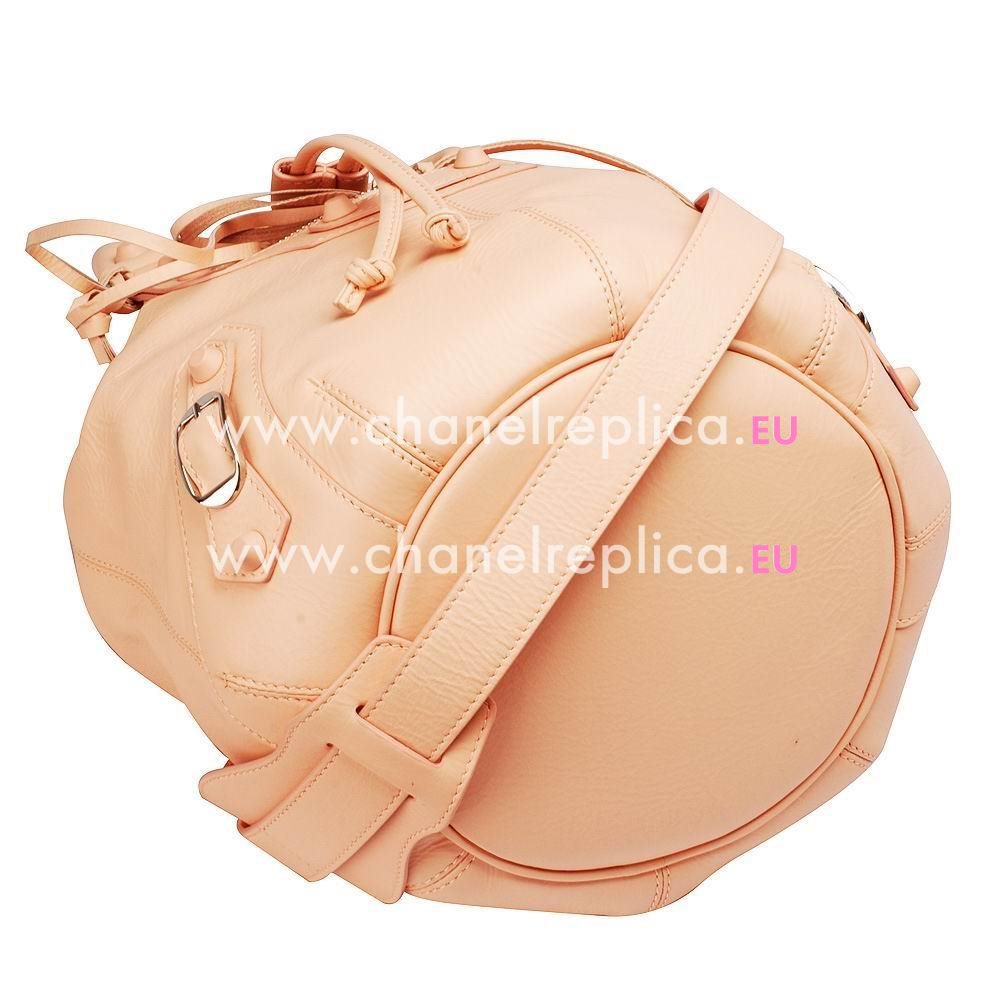 Balenciage Pompon Goatskin Gold hardware Classic Mini Bag Pink B2055069