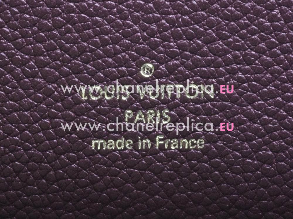 Louis Vuitton Monogram Empreinte Calfskin Secret Long Wallet Purple M60298