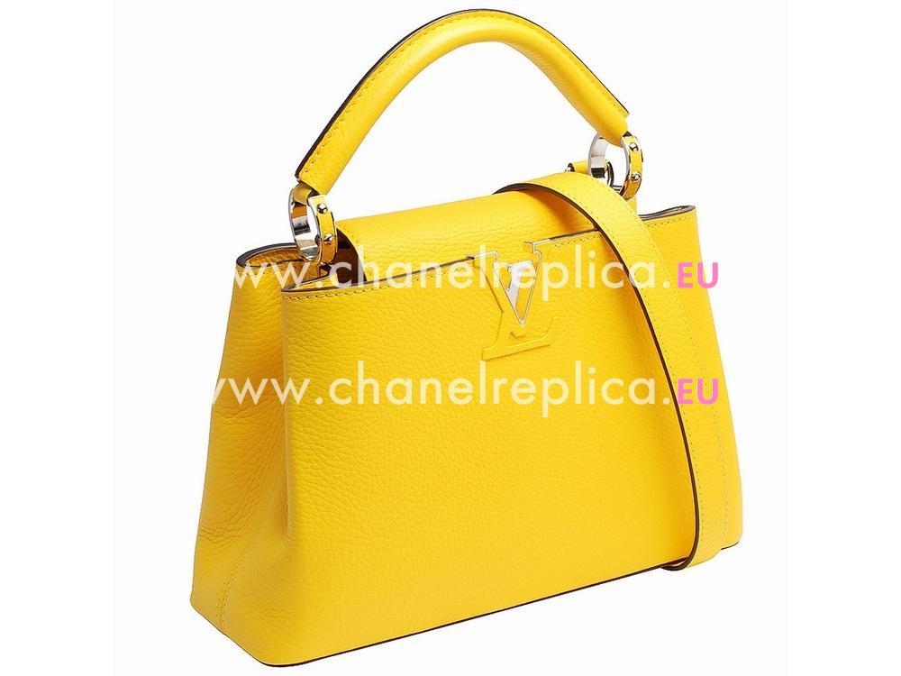 Louis Vuitton Taurillon Capucines BB Bag Yellow M94677