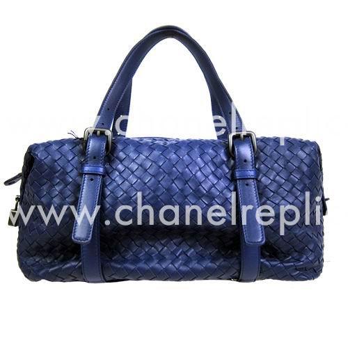 Bottega Veneta Classic Nappa Leather Woven Bag Blue B5104877