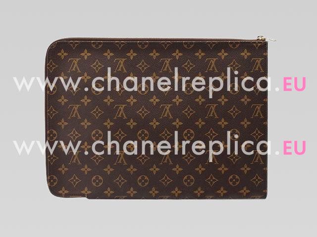 Louis Vuitton Monogram Canvas Poche Documents Khaki M53456