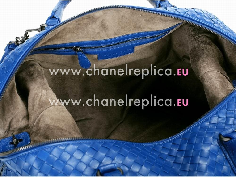 Bottega Veneta Nappa Woven Bag Shoulder Bag Blue BV193788