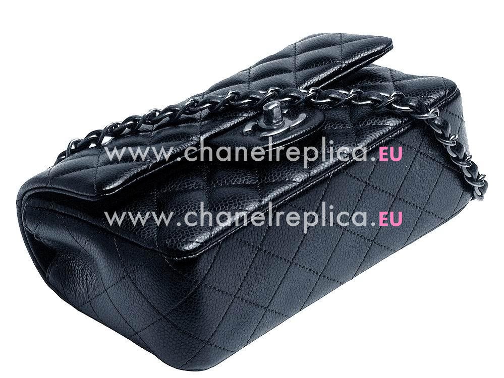 Chanel Caviar Mini Flap Bag Dark Blue Anti-Silver A69900C-BLU-BLUSS