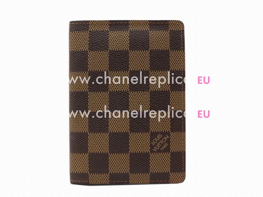 Louis Vuitton Damier Ebene Canvas Passport Cover N60189