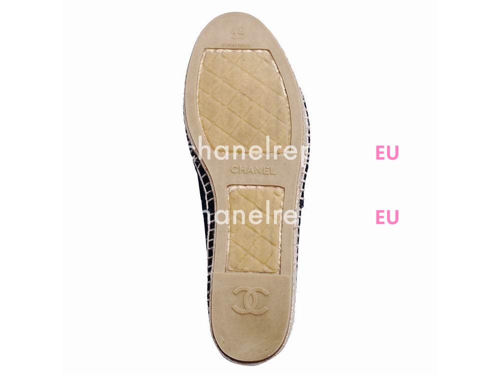 Chanel Denim CC Espadrilles Penelope Shoes Blue G29741