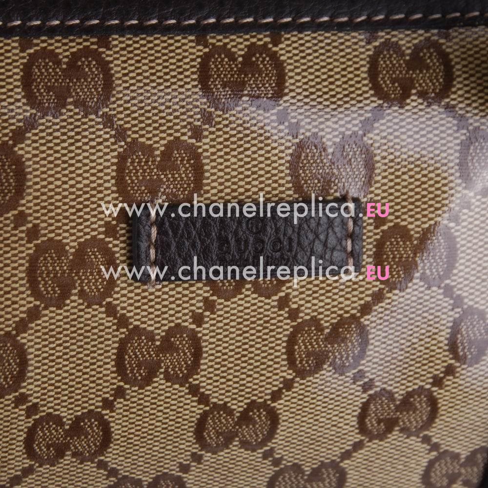 Gucci Vintage Web Calfskin Boston Bag In Coffee G5903912