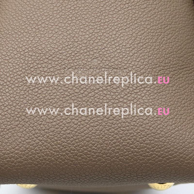 Louis Vuitton Monogram Empreinte Leather Ponthieu PM Taupe Glace M43743