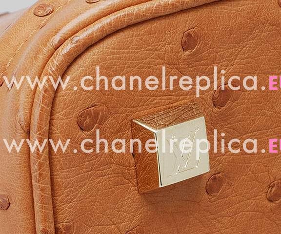 Louis Vuitton Suhali Ostrich Skin Lockit MM Camel M93888