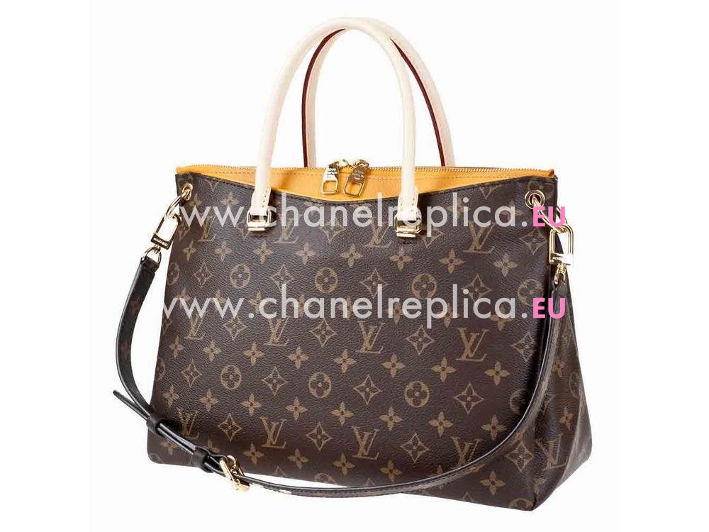 Louis Vuitton Monogram Canvas Pallas In Safran M40929