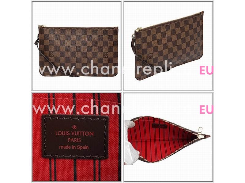 Louis Vuitton Damier Ebene Canvas Neverfull MM N41358