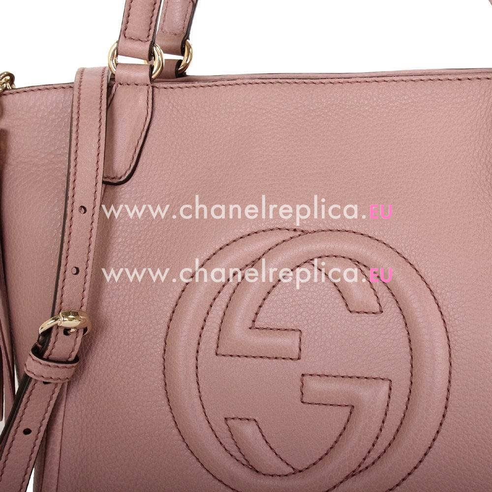 Gucci Soho GG Caviar Calfskin Bag Pink G5355287