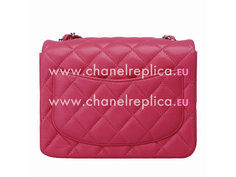 Chanel Lambskin Mini Coco Bag Hot Pink(Silver) A522371