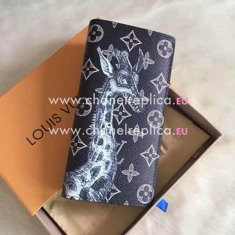 Louis Vuitton Brazza Monogram Canvas Wallet Encre M66025