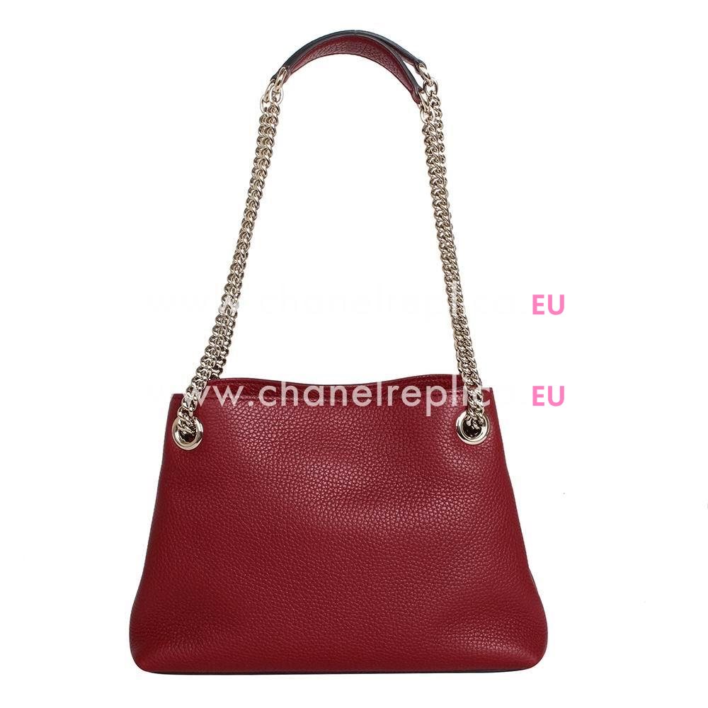 Gucci Soho GG Calfskin Bag Red G5594641