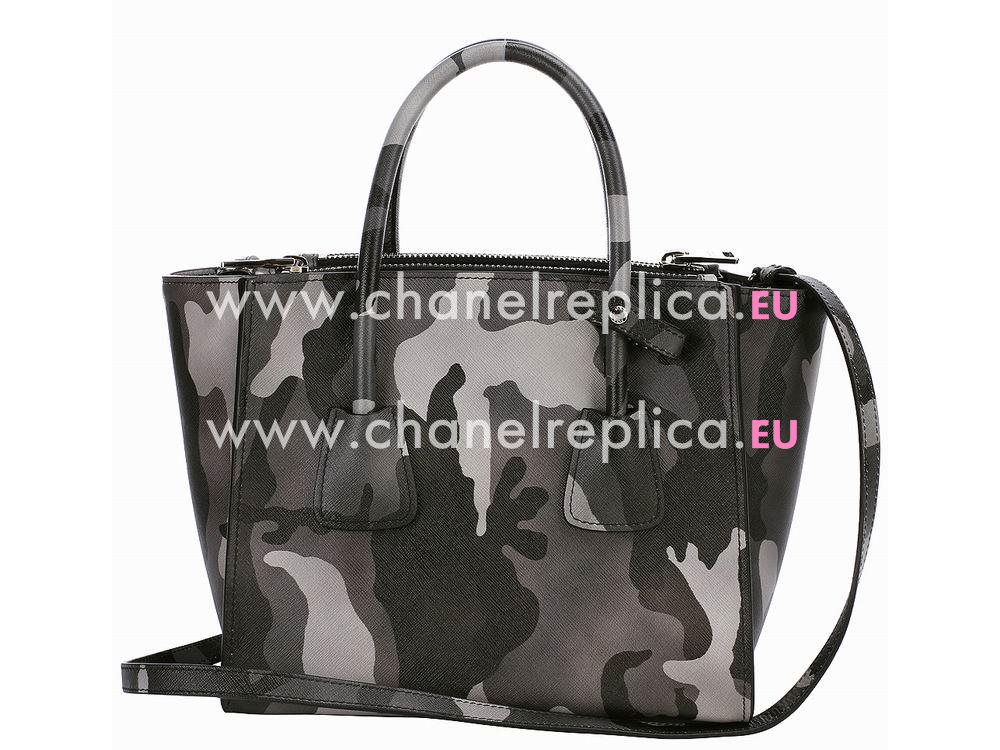 Prada Glace Camouflage Color Calfskin Triangle Logo Bag P497309