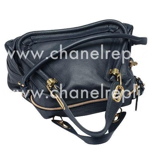 Chloe It Bag Party Caviar Calfskin Bag In Navy blue C5212053