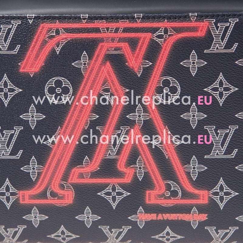 Louis Vuitton Monogram Eclipse Coated Canvas Apollo Backpack M43676