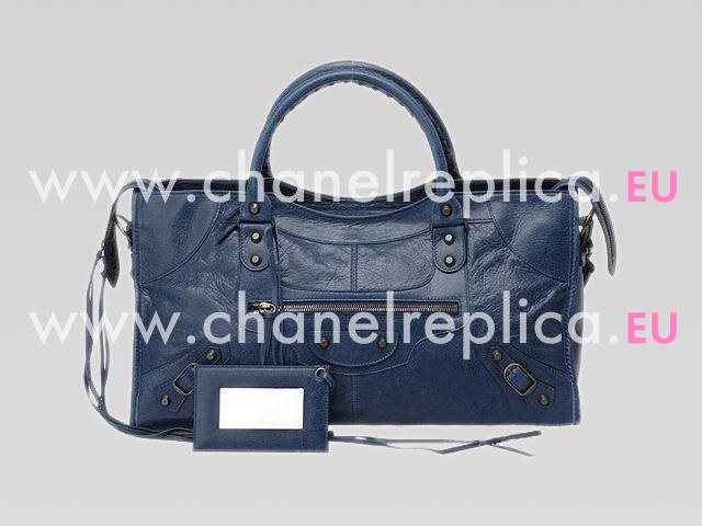 Balenciaga Part-Time Planet Small Stud Bag Royal Blue 168028RB