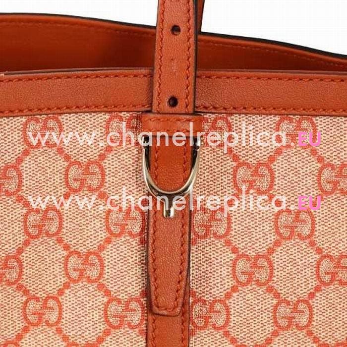 Gucci GG Plus Nice Calfskin Tote Bag In Orange G6111403