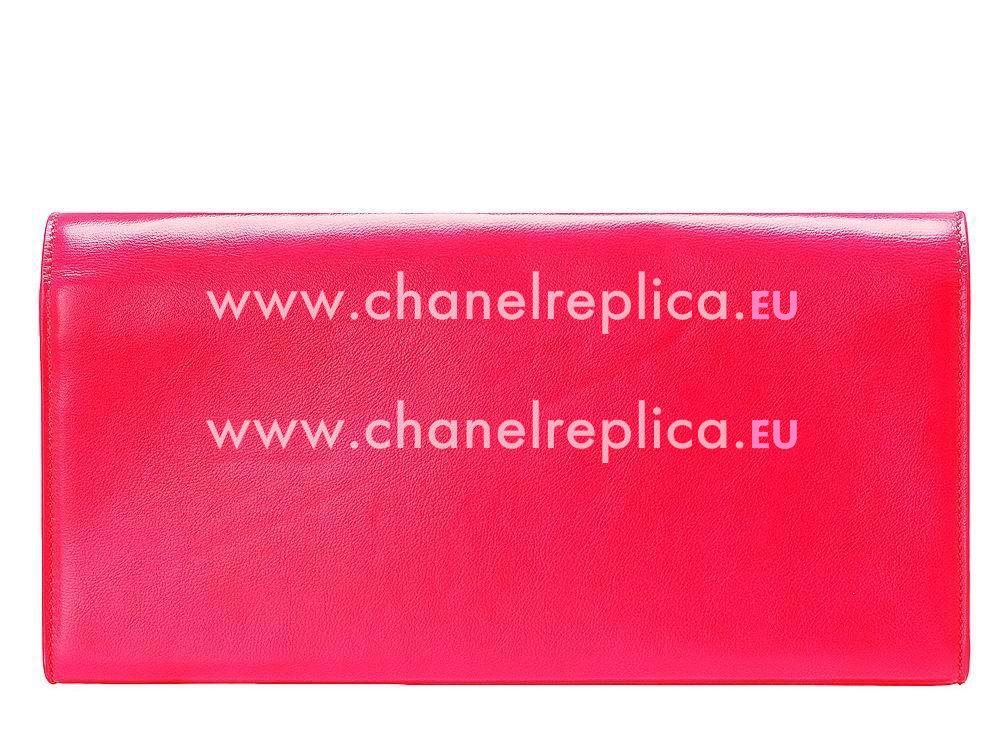 YSL Clutch Y Calfskin HandBag In Rose Pink YSL5173992