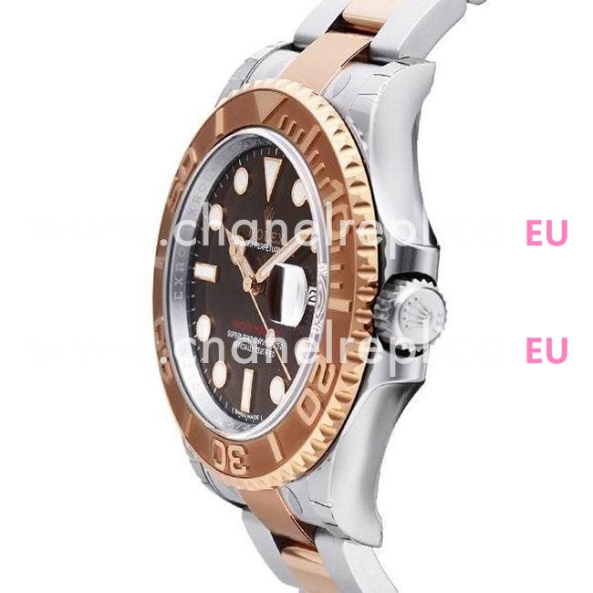 Rolex Yacht Automatic 40mm 18K Rose Gold Stainless Steel Watch Chocolate R7030605