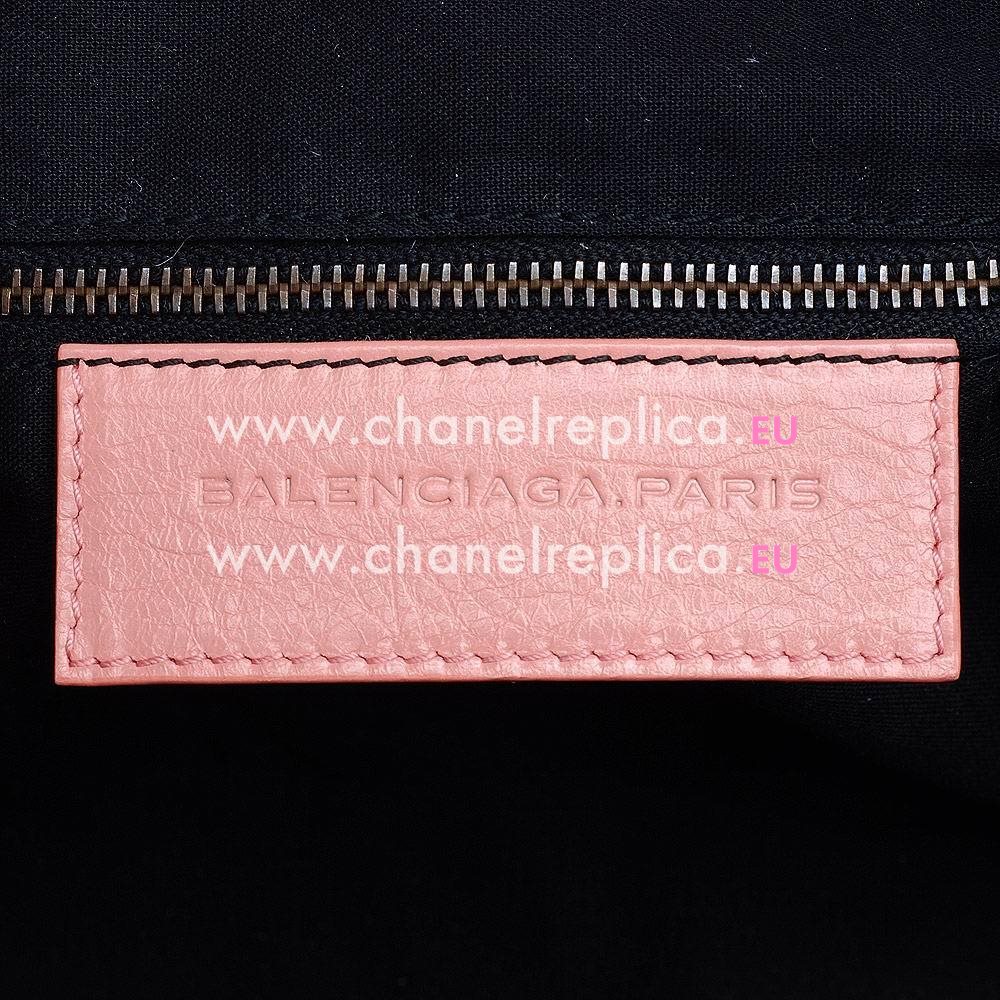 Balenciage Bowling Goatskin Aged Brass hardware Classic Mini Bag Pink B2055067