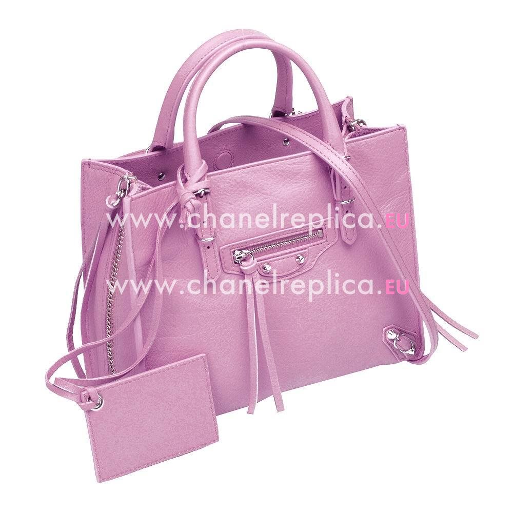 Balenciage Papier Calfskin Silvery hardware Bag Pink Purple B20558075