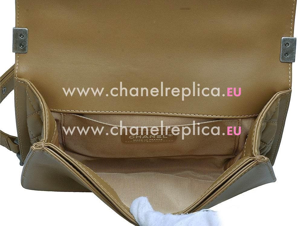 Chanel Paris-Shanghai Cowhide Fringed Boy Camel A551677