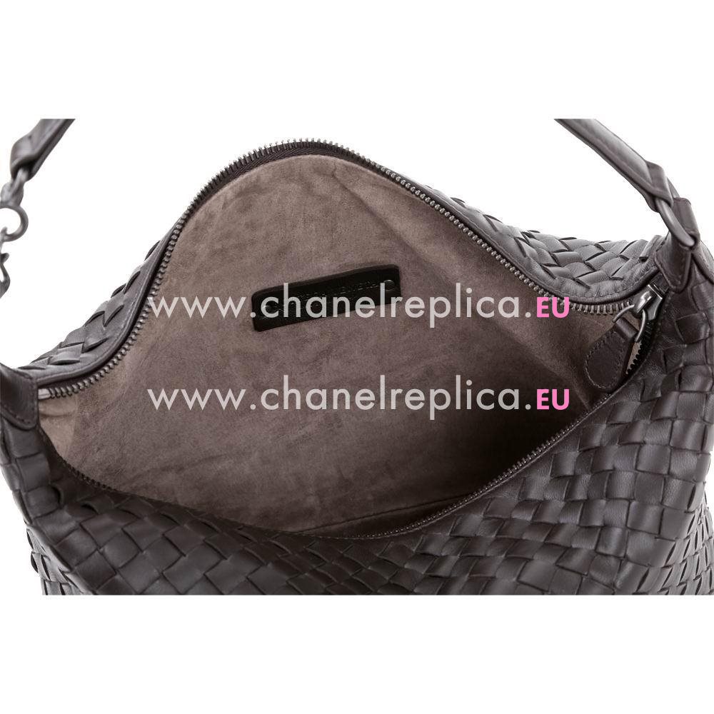 Bottega Veneta Classic Intrecciato Nappa Weave Shoulder Bag In Coffee B6110615