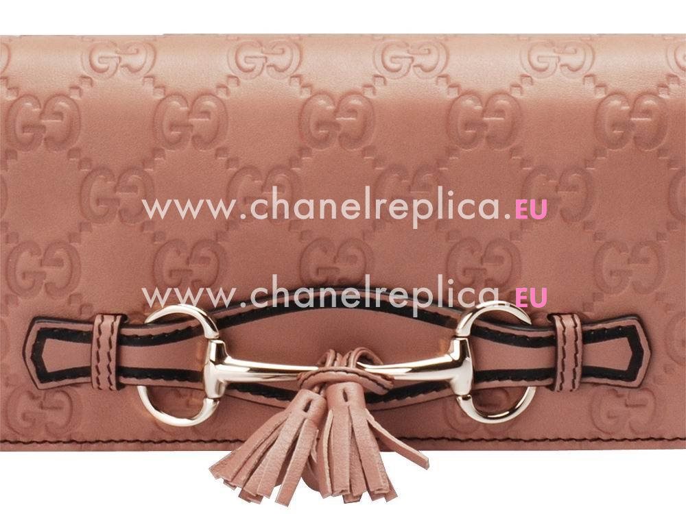 Gucci Emily Guccissima GG Calfskin Bag In Pink G521177