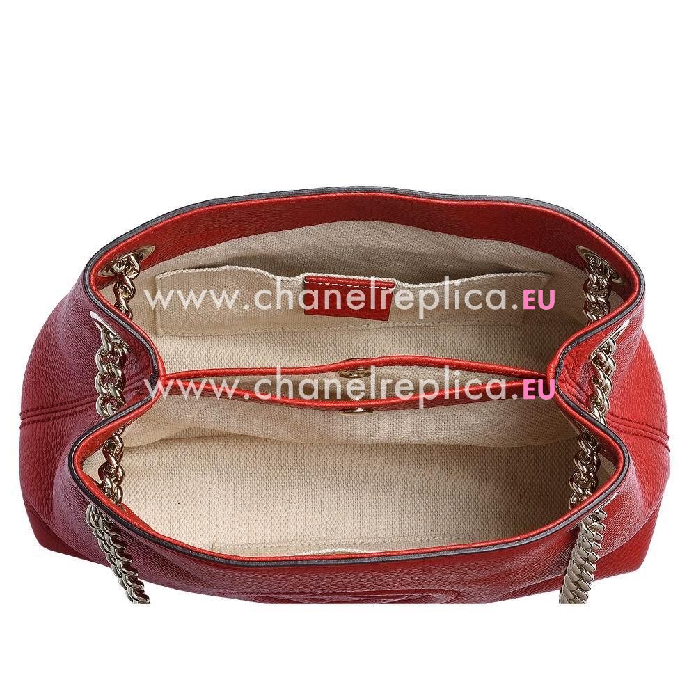 Gucci Soho GG Calfskin Bag Red G5594651