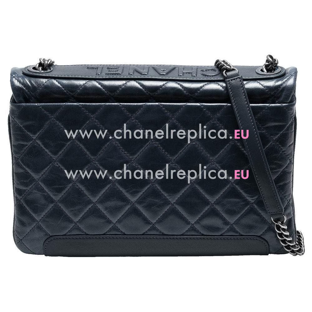 CHANEL Rhomboids Silvery Hardware Calfskin Bag in Cinerous C7090714