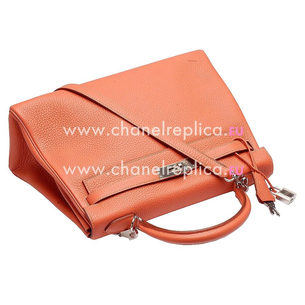 Hermes Kelly 32 Orange Togo Leather Gold Hardware Handbag HK1032RGS