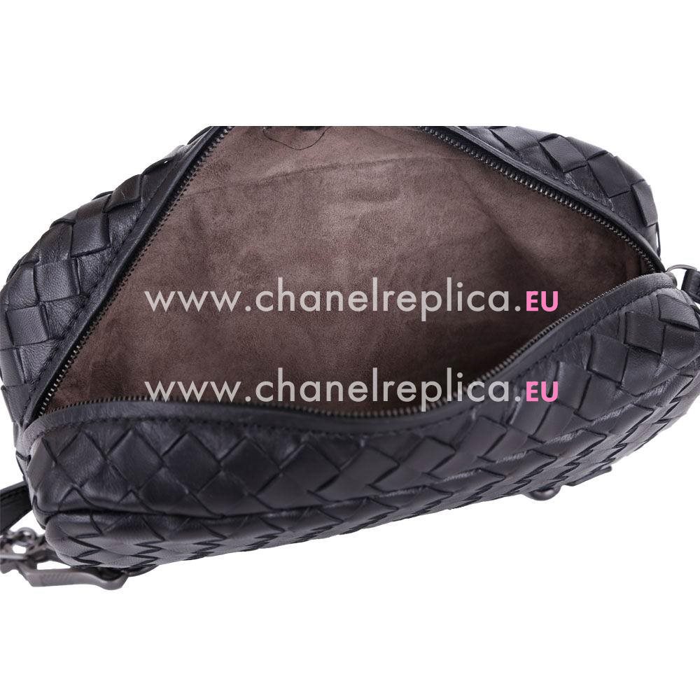 Bottega Veneta Crossbody Nappa Woven Shouldbag Black B6110310