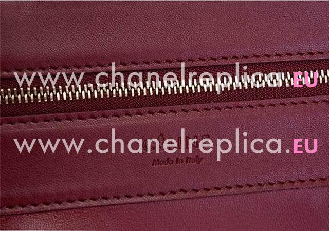 Celine Cabas Lambskin Double colour Shopping Bag(Red/Black) CE39981