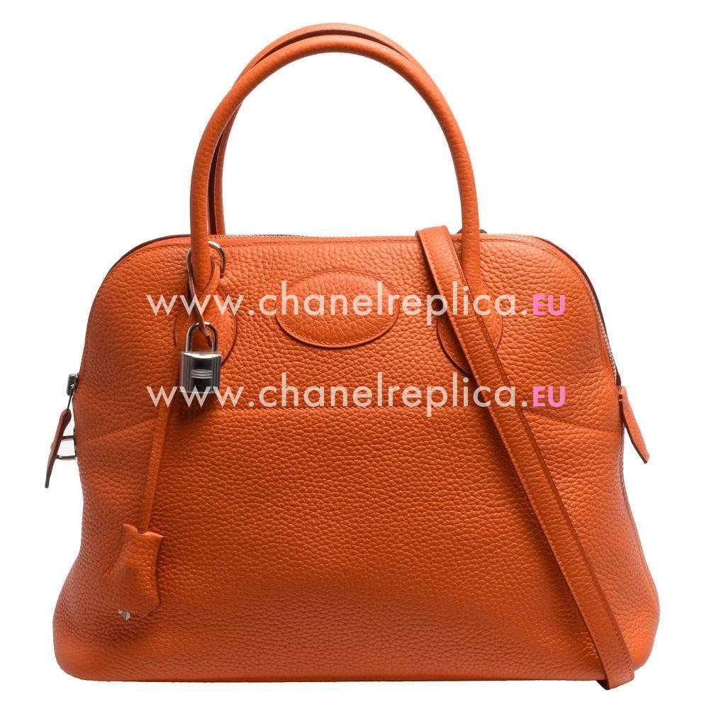 Hermes Bolide Taurillon Leather Shoulder/Handbag In Linoleic Chestnut HBO5812C9