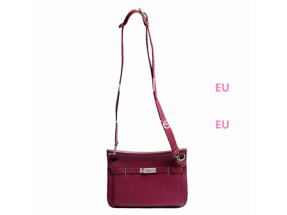 Hermes Jysiere P Clemence 31cm Bag Ruby(silver) A59798