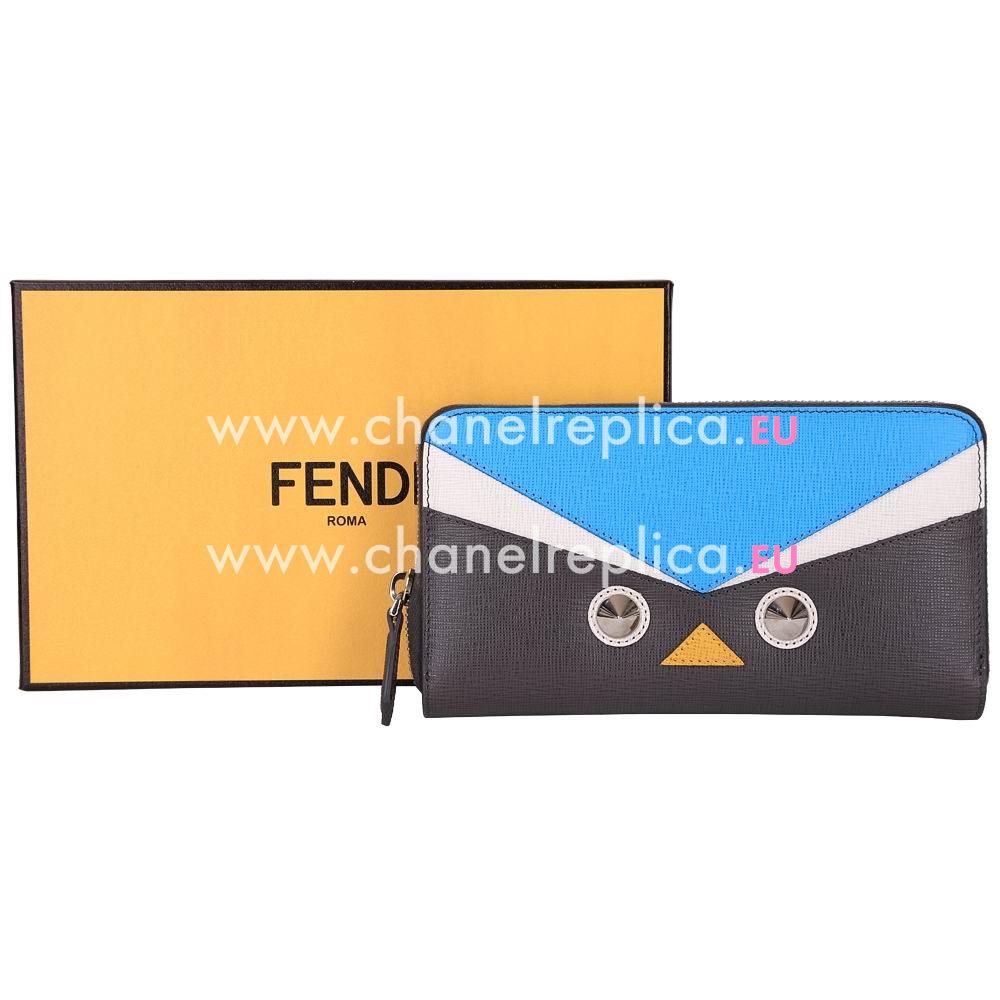 FENDI Qutweet Geometry Calfskin Wallets Assorted Color F5971324