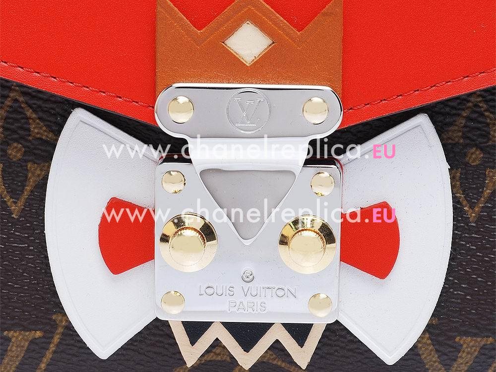 Louis Vuitton Monogram Canvas Tribal Mask Chaine Wallet Red M60797