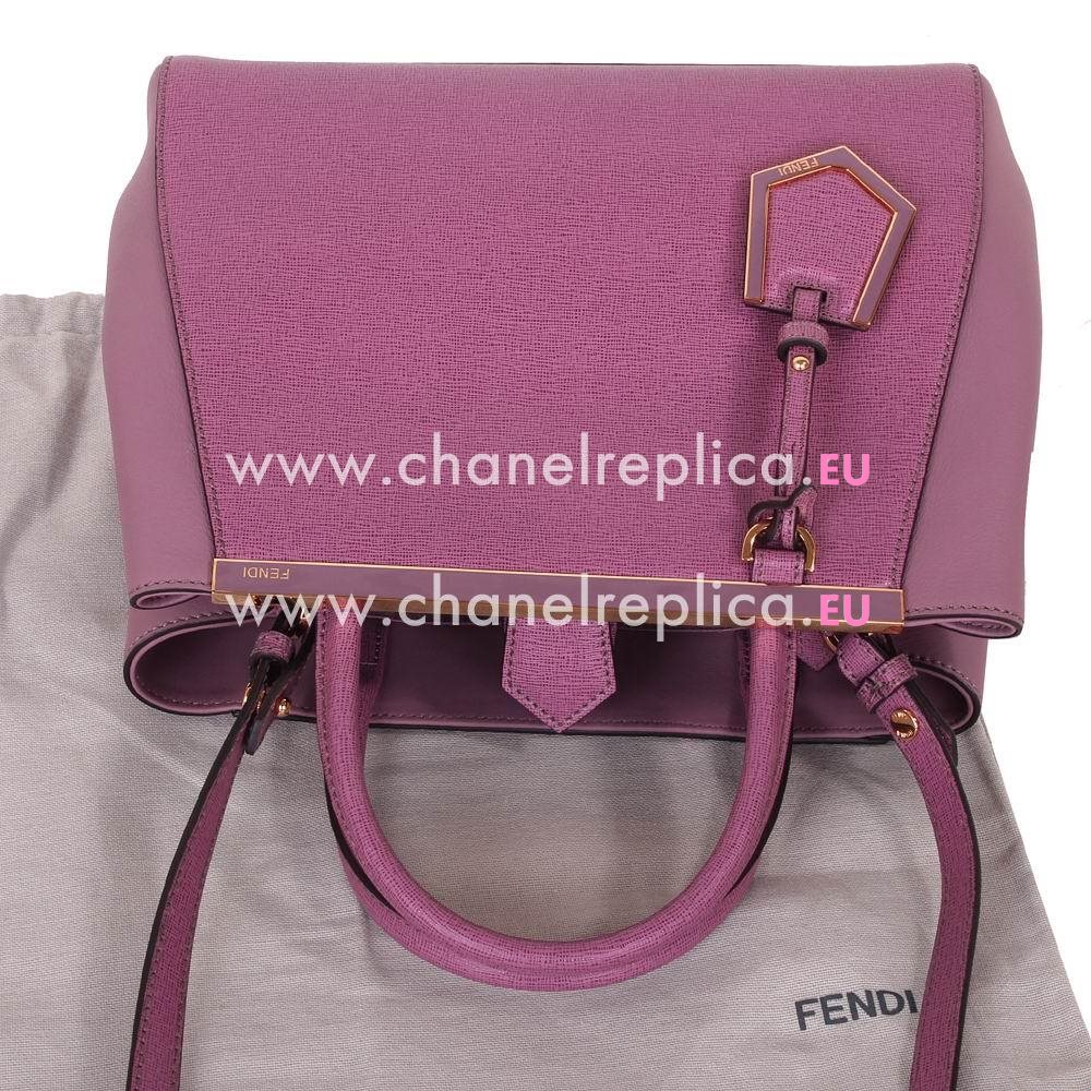 Fendi Petite 2Jours Cowhide Hand/shouldbag Purple FB5538713