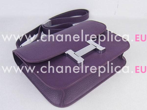 Hermes Constance Bag Micro Mini In Purple(Silver) H1017PS