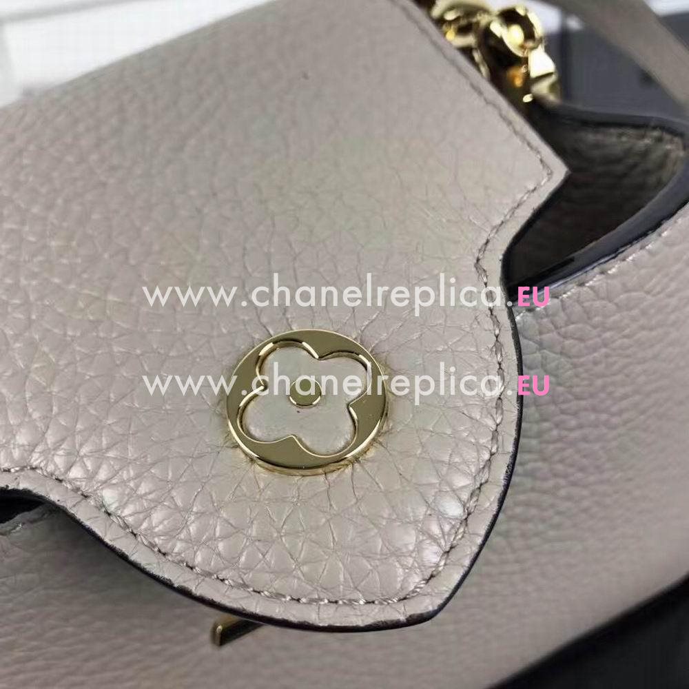 Louis Vuitton Capucines Nano Taurillon Leather Bag In Beige M612153