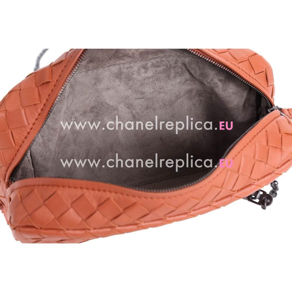Bottega Veneta Crossbody Nappa Woven Shouldbag Orange B6110311