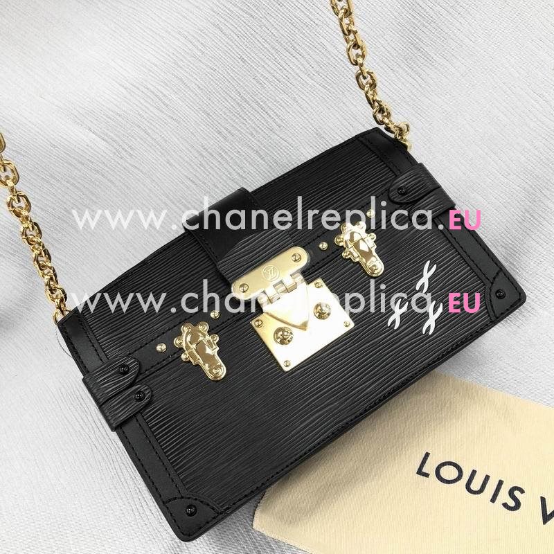 Louis Vuitton Epi Leather Trunk Clutch Noir M53052