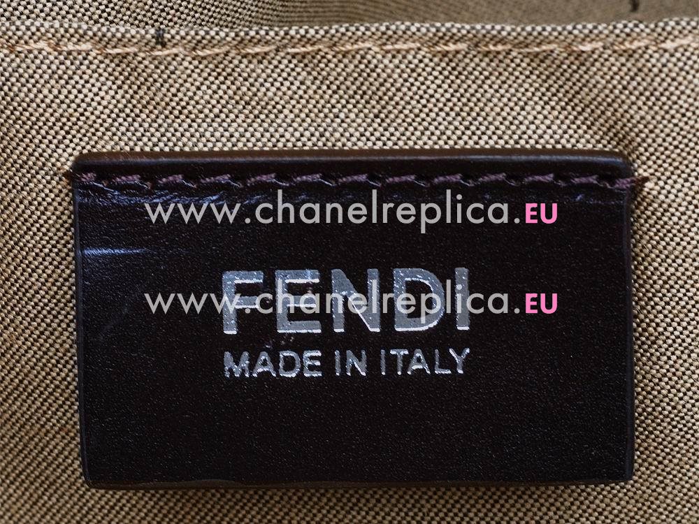 FENDI Classic FF Logo PVC Bag In Gray F4837210