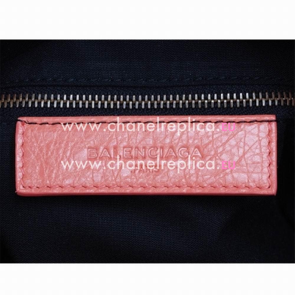 Balenciage Velo Lambskin Aged Brass hardware Bag Pink B2055099