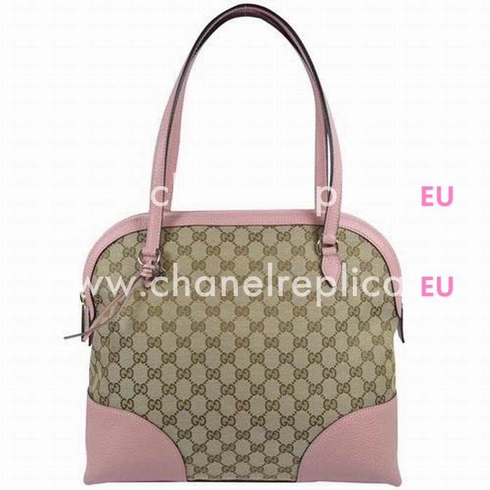 Gucci Classic GG Logo Calfskin Bag In Camel/Pink G6111514